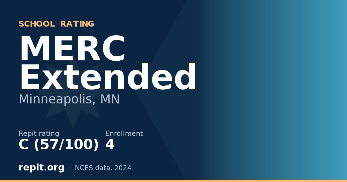 MERC Extended, Minneapolis, MN — Repit school rating C (57/100)