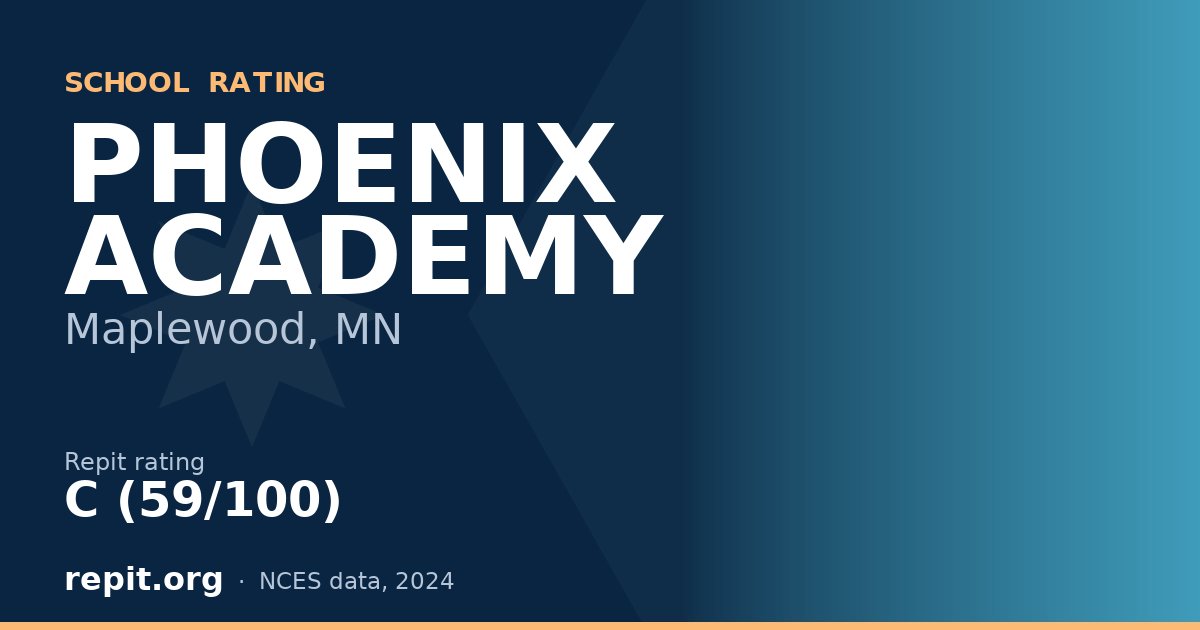 PHOENIX ACADEMY, Maplewood, MN — Repit school rating C (59/100)