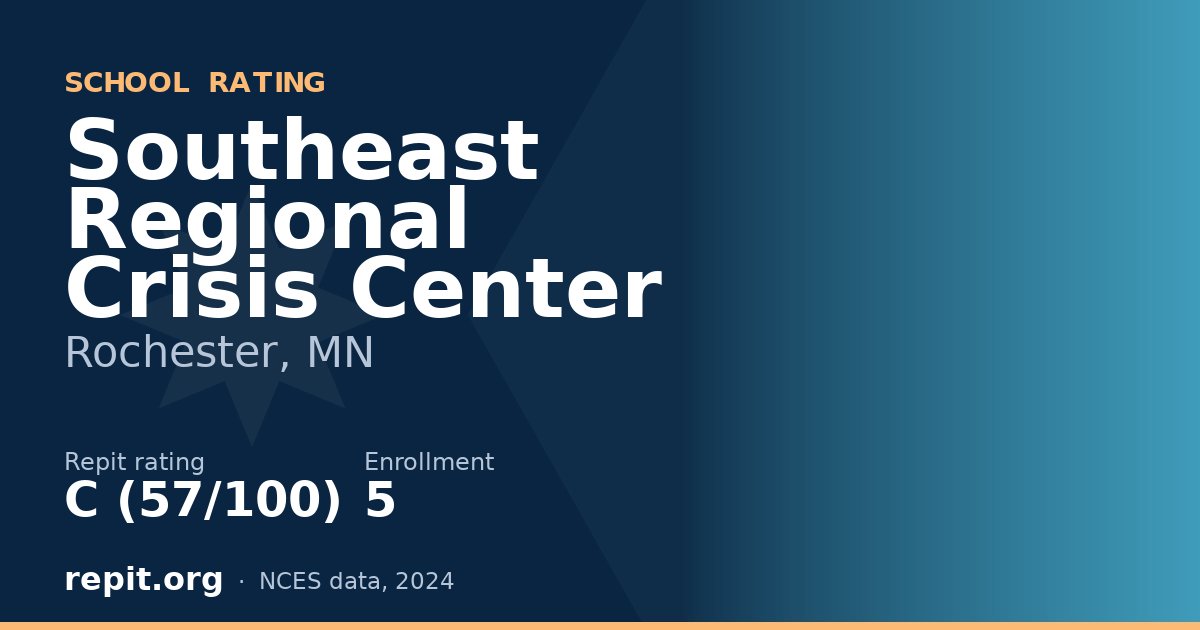 Southeast Regional Crisis Center, Rochester, MN — Repit school rating C (57/100)