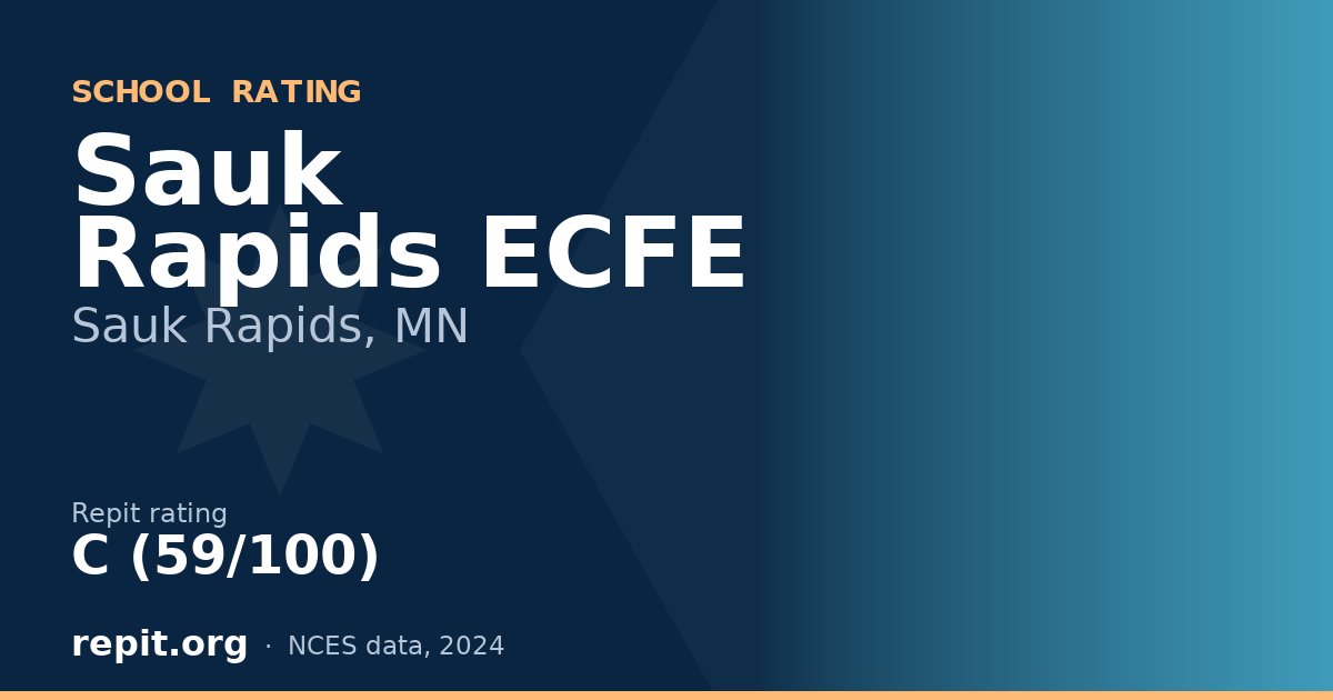Sauk Rapids ECFE, Sauk Rapids, MN — Repit school rating C (59/100)