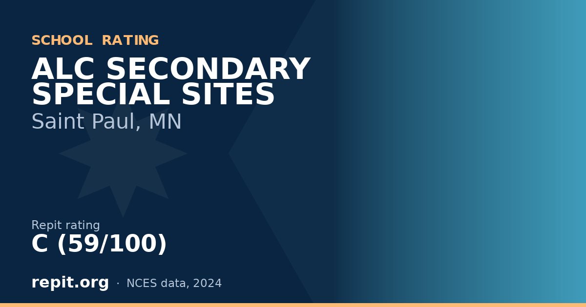 ALC SECONDARY SPECIAL SITES, Saint Paul, MN — Repit school rating C (59/100)