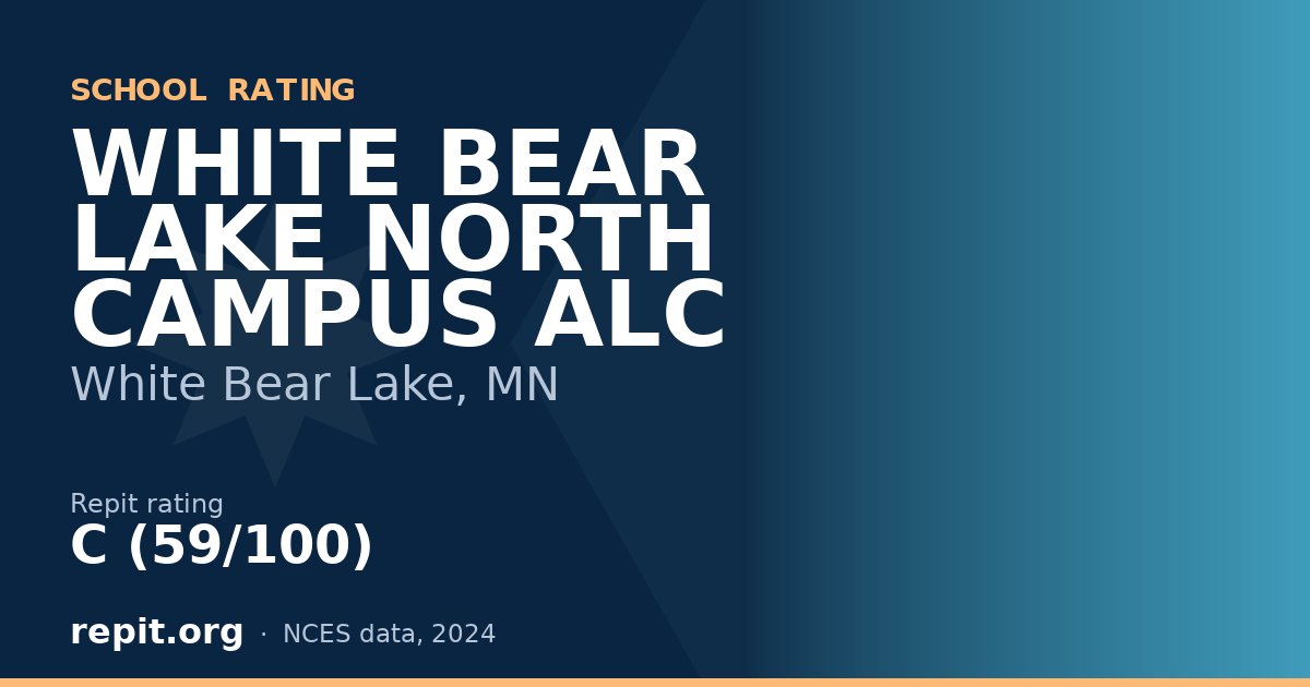 WHITE BEAR LAKE NORTH CAMPUS ALC, White Bear Lake, MN — Repit school rating C (59/100)