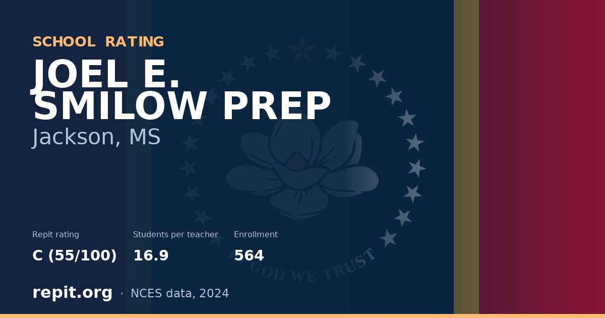 JOEL E. SMILOW PREP, Jackson, MS — Repit school rating C (55/100)