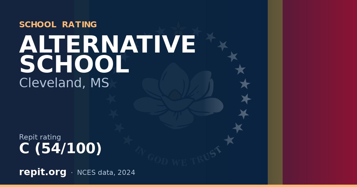 ALTERNATIVE SCHOOL, Cleveland, MS — Repit school rating C (54/100)