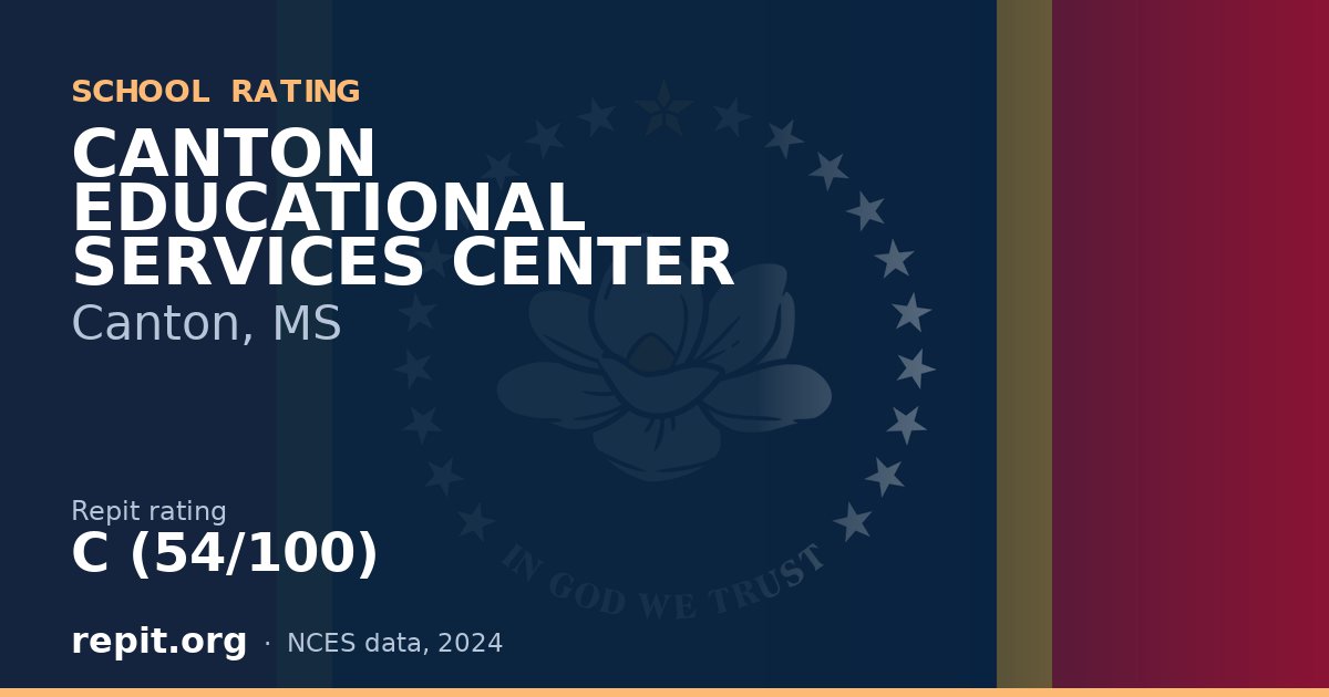 CANTON EDUCATIONAL SERVICES CENTER, Canton, MS — Repit school rating C (54/100)