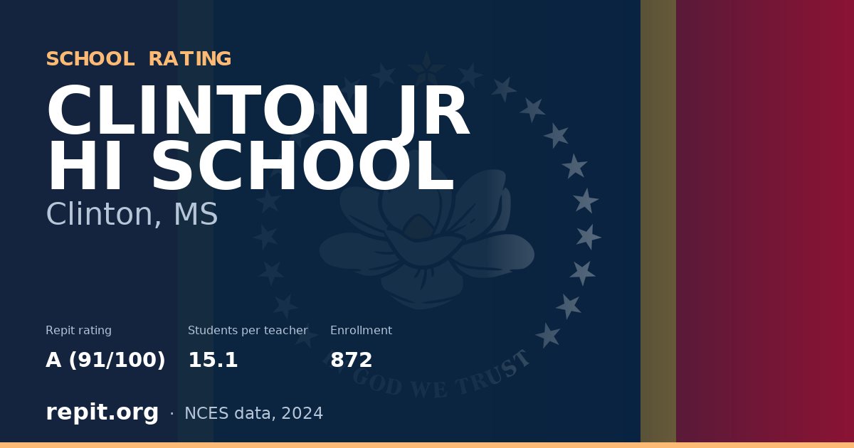 CLINTON JR HI SCHOOL, Clinton, MS — Repit school rating A (91/100)