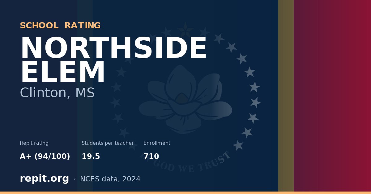 NORTHSIDE ELEM, Clinton, MS — Repit school rating A+ (94/100)