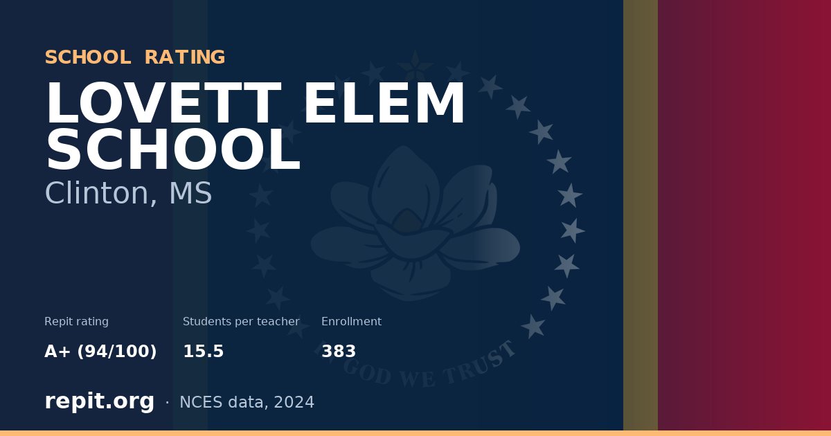 LOVETT ELEM SCHOOL, Clinton, MS — Repit school rating A+ (94/100)