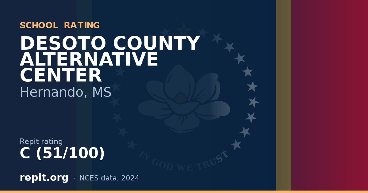DESOTO COUNTY ALTERNATIVE CENTER, Hernando, MS — Repit school rating C (51/100)