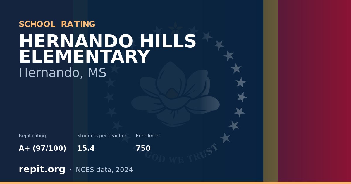 HERNANDO HILLS ELEMENTARY, Hernando, MS — Repit school rating A+ (97/100)