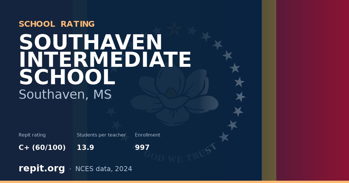 SOUTHAVEN INTERMEDIATE SCHOOL, Southaven, MS — Repit school rating C+ (60/100)