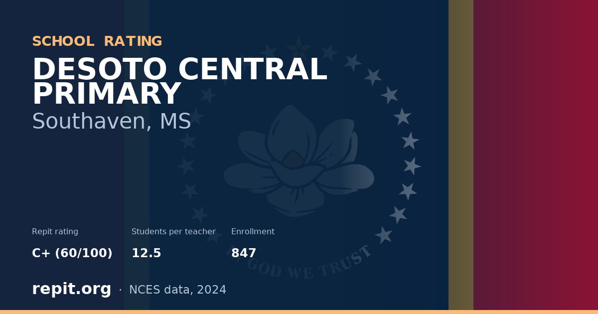 DESOTO CENTRAL PRIMARY, Southaven, MS — Repit school rating C+ (60/100)