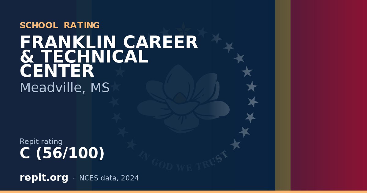 FRANKLIN CAREER & TECHNICAL CENTER, Meadville, MS — Repit school rating C (56/100)