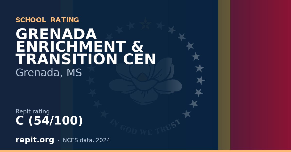 GRENADA ENRICHMENT & TRANSITION CEN, Grenada, MS — Repit school rating C (54/100)