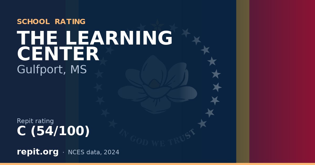 THE LEARNING CENTER, Gulfport, MS — Repit school rating C (54/100)