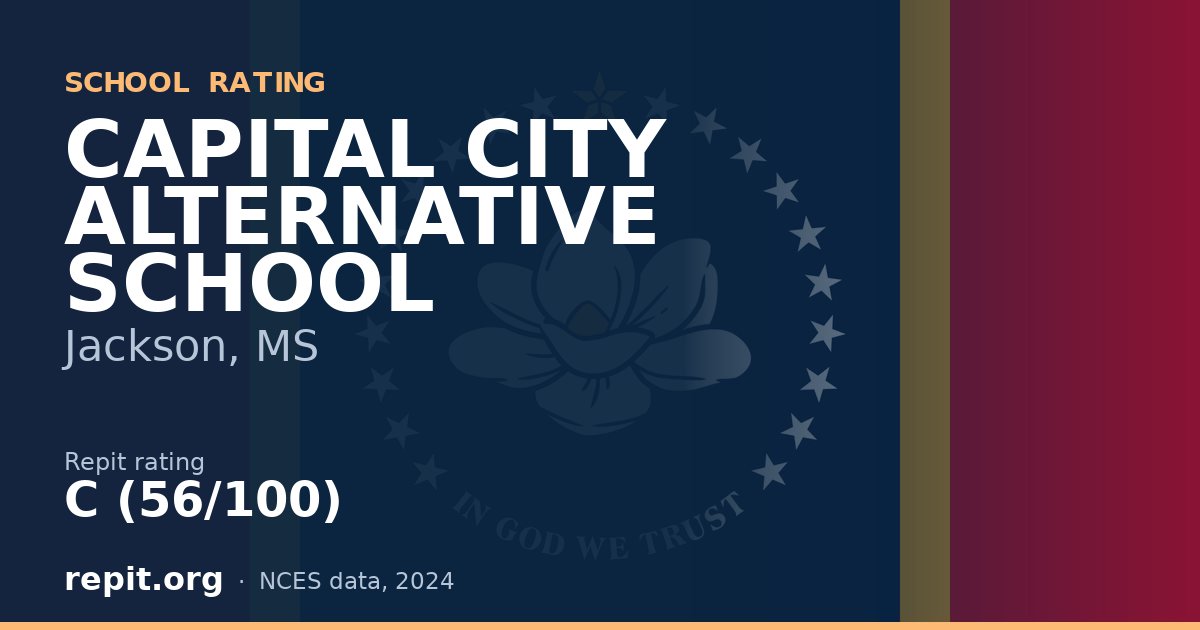 CAPITAL CITY ALTERNATIVE SCHOOL, Jackson, MS — Repit school rating C (56/100)