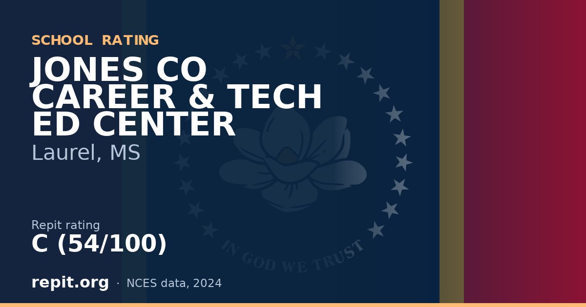 JONES CO CAREER & TECH ED CENTER, Laurel, MS — Repit school rating C (54/100)