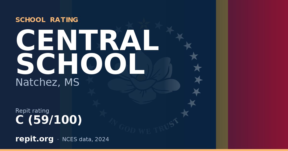 CENTRAL SCHOOL, Natchez, MS — Repit school rating C (59/100)