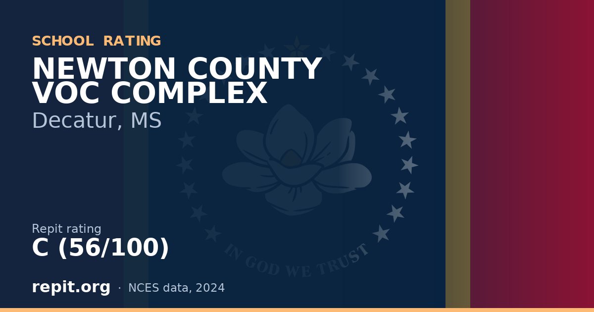 NEWTON COUNTY VOC COMPLEX, Decatur, MS — Repit school rating C (56/100)