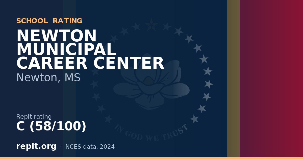 NEWTON MUNICIPAL CAREER CENTER, Newton, MS — Repit school rating C (58/100)