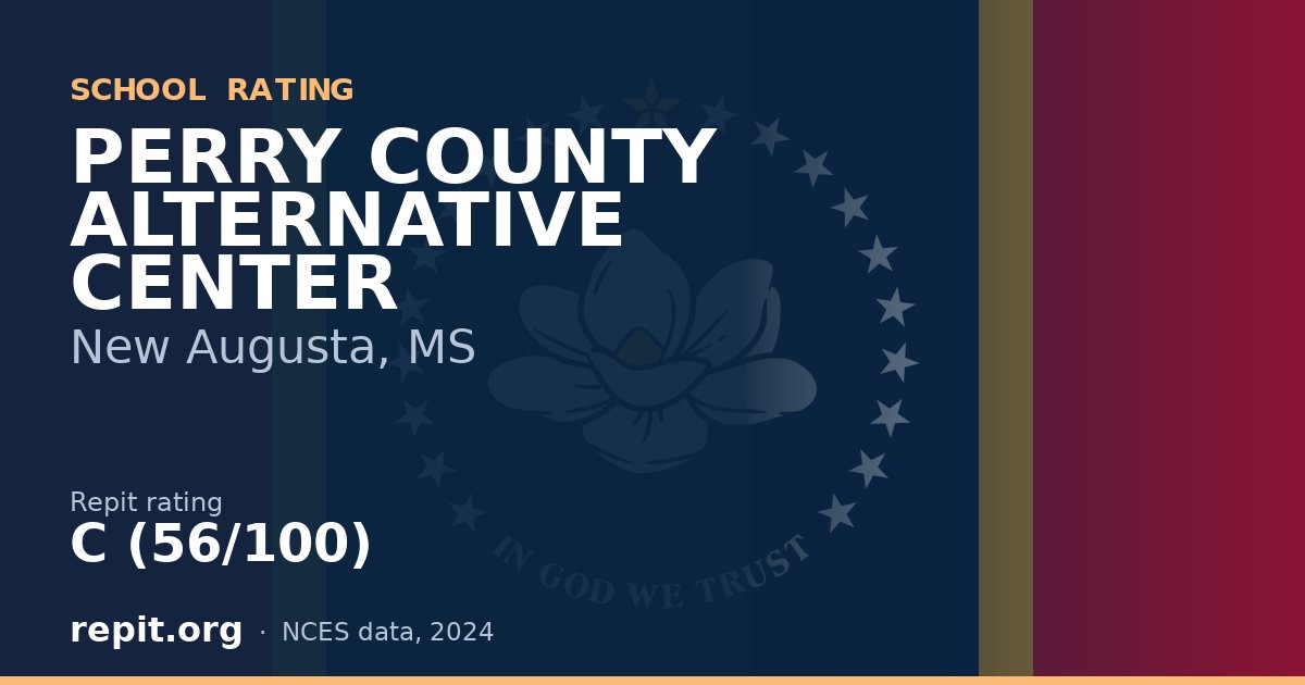PERRY COUNTY ALTERNATIVE CENTER, New Augusta, MS — Repit school rating C (56/100)