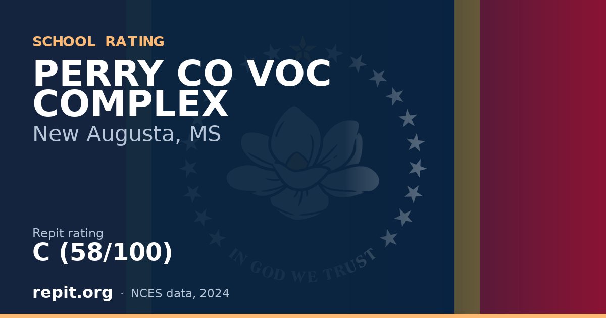 PERRY CO VOC COMPLEX, New Augusta, MS — Repit school rating C (58/100)