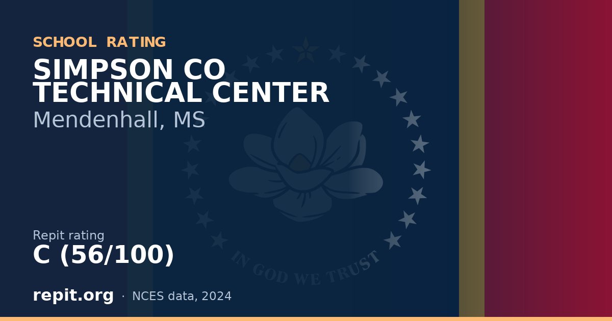 SIMPSON CO TECHNICAL CENTER, Mendenhall, MS — Repit school rating C (56/100)