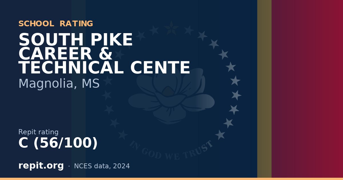 SOUTH PIKE CAREER & TECHNICAL CENTE, Magnolia, MS — Repit school rating C (56/100)