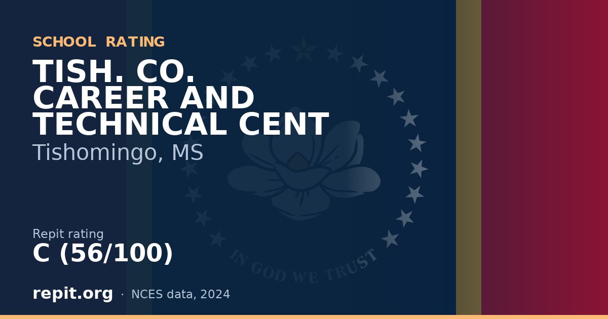 TISH. CO. CAREER AND TECHNICAL CENT, Tishomingo, MS — Repit school rating C (56/100)