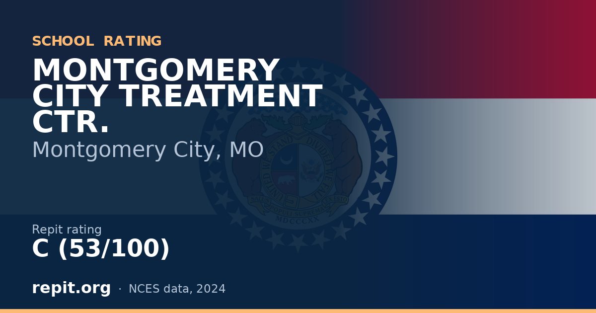 MONTGOMERY CITY TREATMENT CTR., Montgomery City, MO — Repit school rating C (53/100)