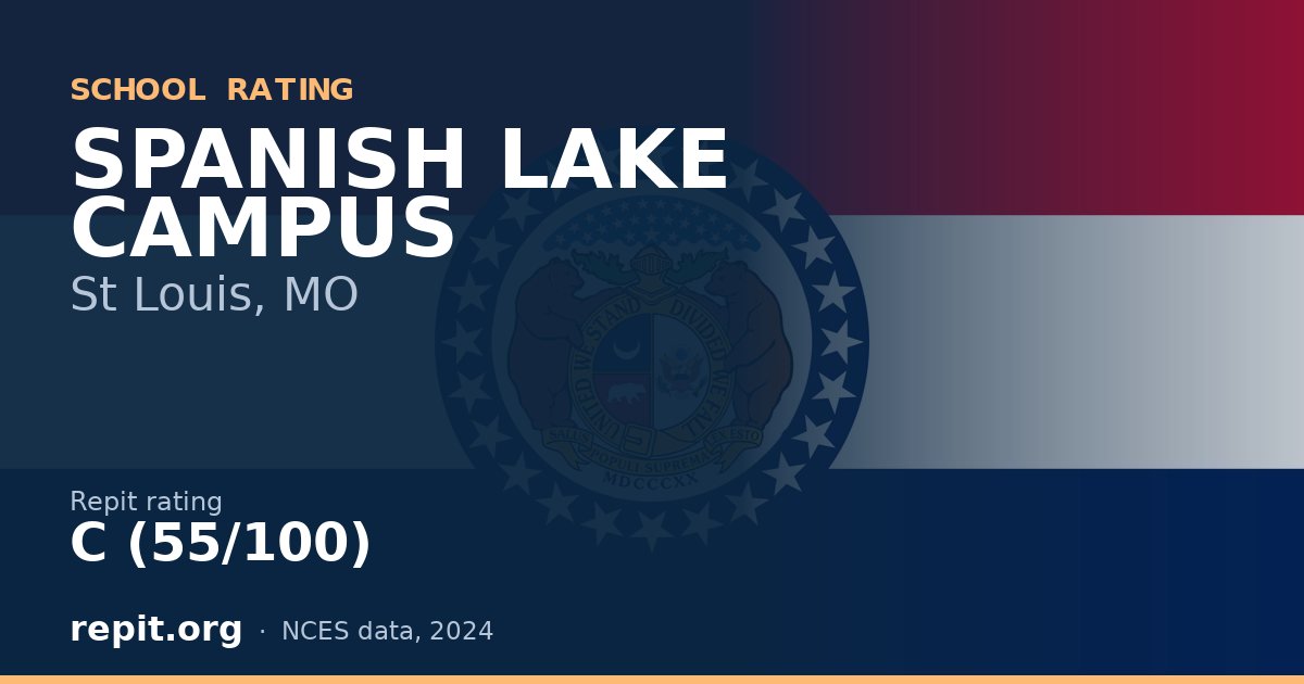 SPANISH LAKE CAMPUS, St Louis, MO — Repit school rating C (55/100)