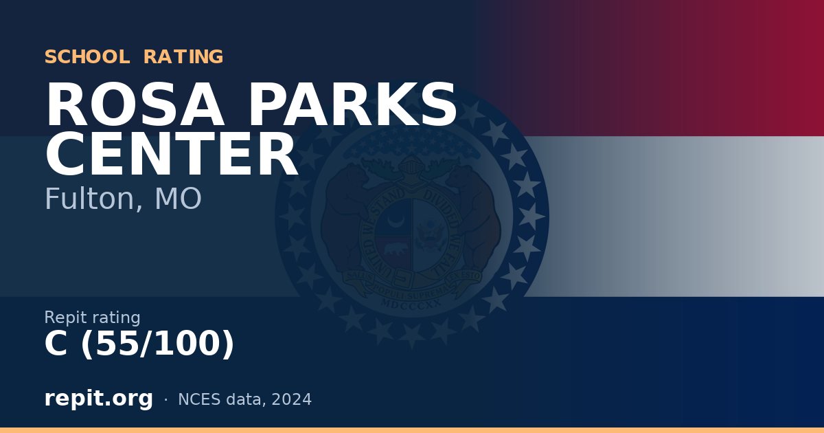 ROSA PARKS CENTER, Fulton, MO — Repit school rating C (55/100)