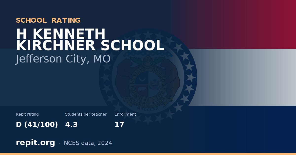 H KENNETH KIRCHNER SCHOOL, Jefferson City, MO — Repit school rating D (41/100)