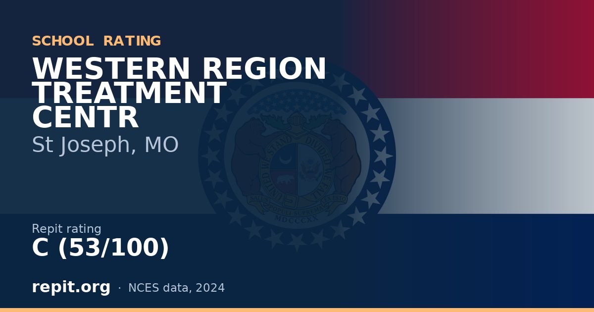 WESTERN REGION TREATMENT CENTR, St Joseph, MO — Repit school rating C (53/100)
