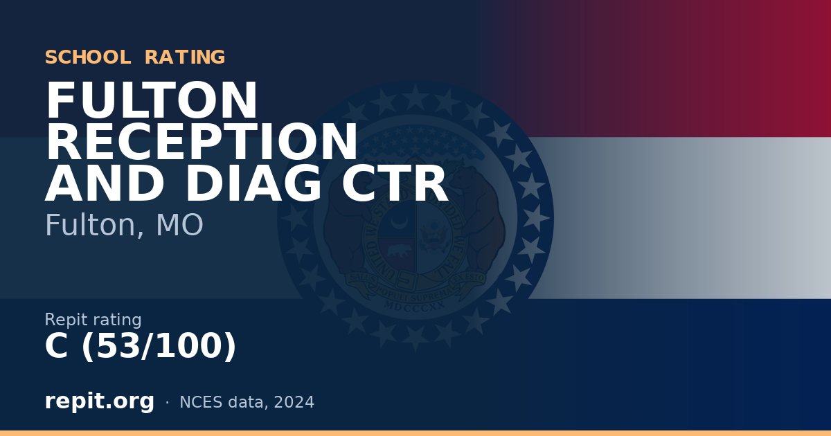 FULTON RECEPTION AND DIAG CTR, Fulton, MO — Repit school rating C (53/100)