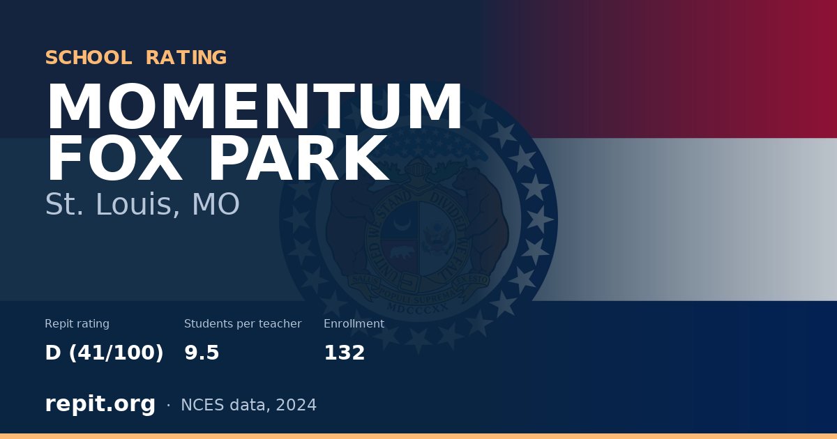 MOMENTUM FOX PARK, St. Louis, MO — Repit school rating D (41/100)