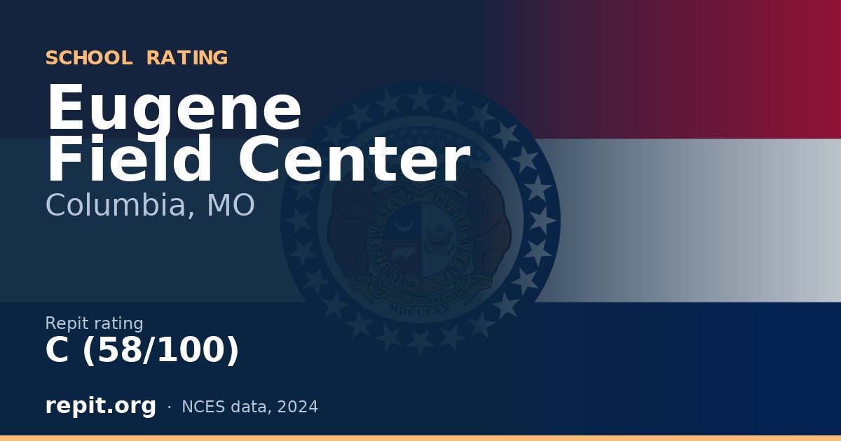 Eugene Field Center, Columbia, MO — Repit school rating C (58/100)