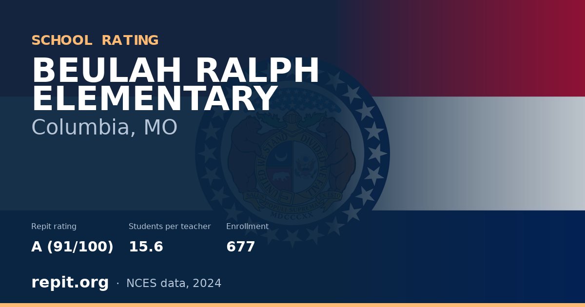 BEULAH RALPH ELEMENTARY, Columbia, MO — Repit school rating A (91/100)
