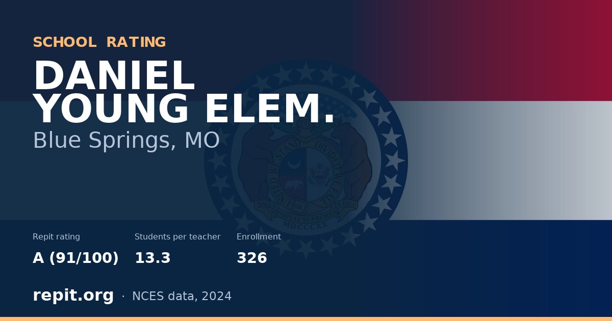 DANIEL YOUNG ELEM., Blue Springs, MO — Repit school rating A (91/100)