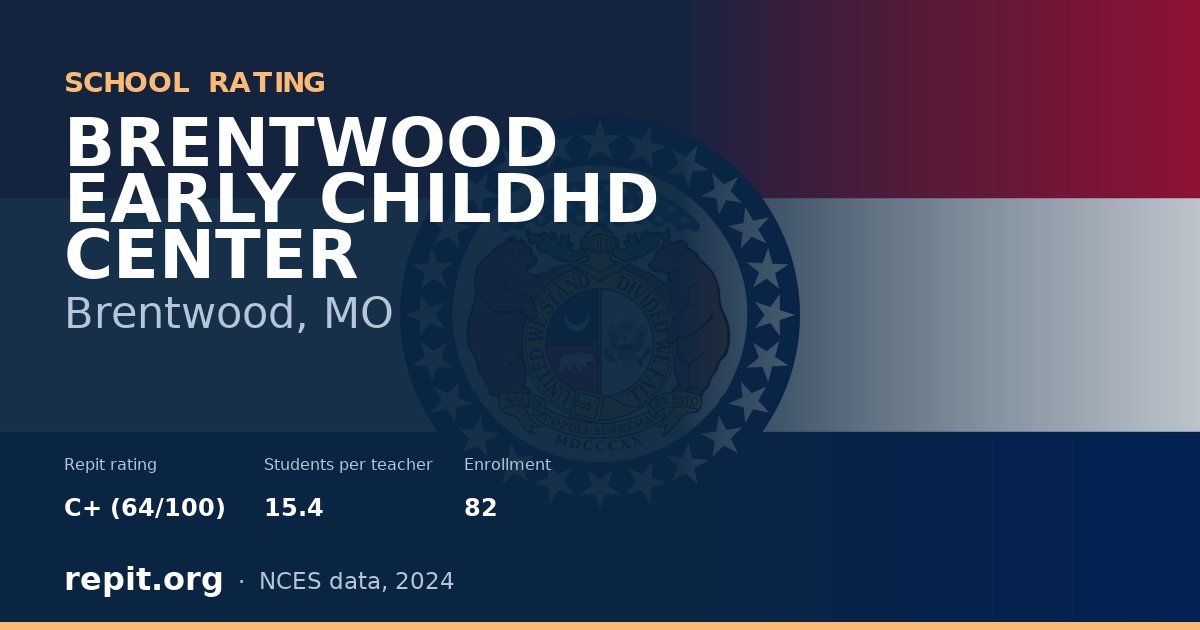 BRENTWOOD EARLY CHILDHD CENTER, Brentwood, MO — Repit school rating C+ (64/100)