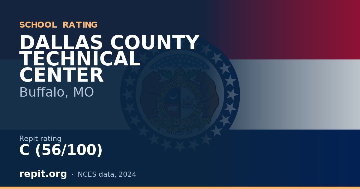 DALLAS COUNTY TECHNICAL CENTER, Buffalo, MO — Repit school rating C (56/100)