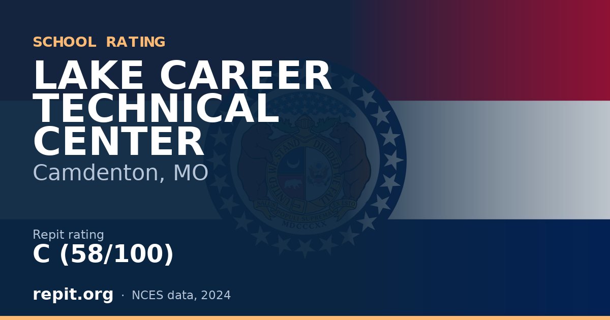 LAKE CAREER TECHNICAL CENTER, Camdenton, MO — Repit school rating C (58/100)
