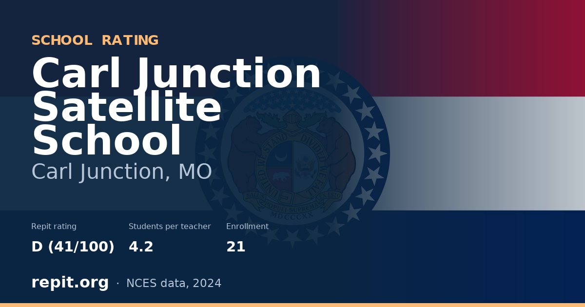 Carl Junction Satellite School, Carl Junction, MO — Repit school rating D (41/100)