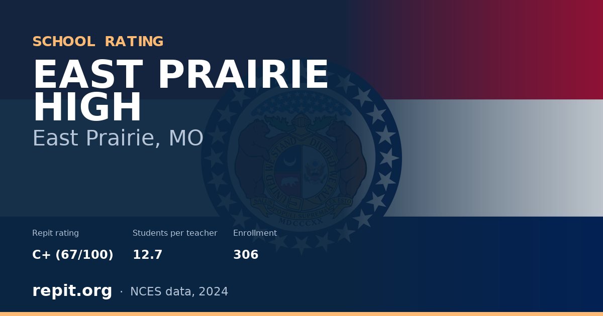 EAST PRAIRIE HIGH, East Prairie, MO — Repit school rating C+ (67/100)