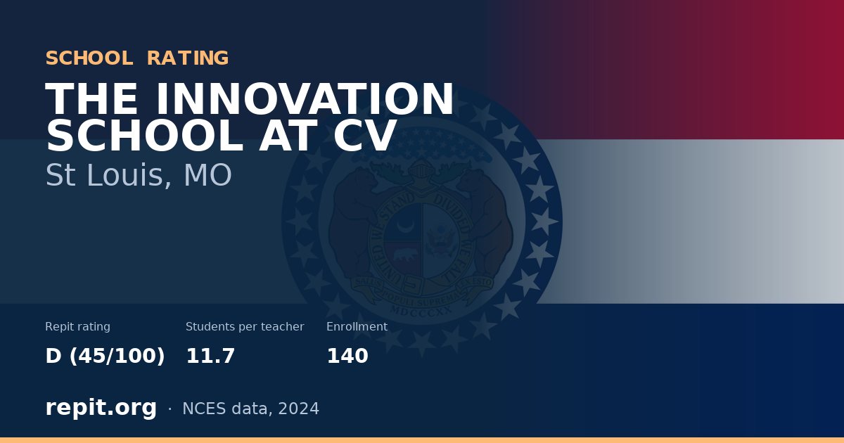 THE INNOVATION SCHOOL AT CV, St Louis, MO — Repit school rating D (45/100)