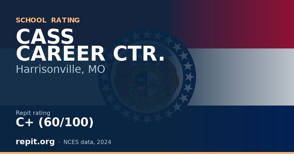 CASS CAREER CTR., Harrisonville, MO — Repit school rating C+ (60/100)