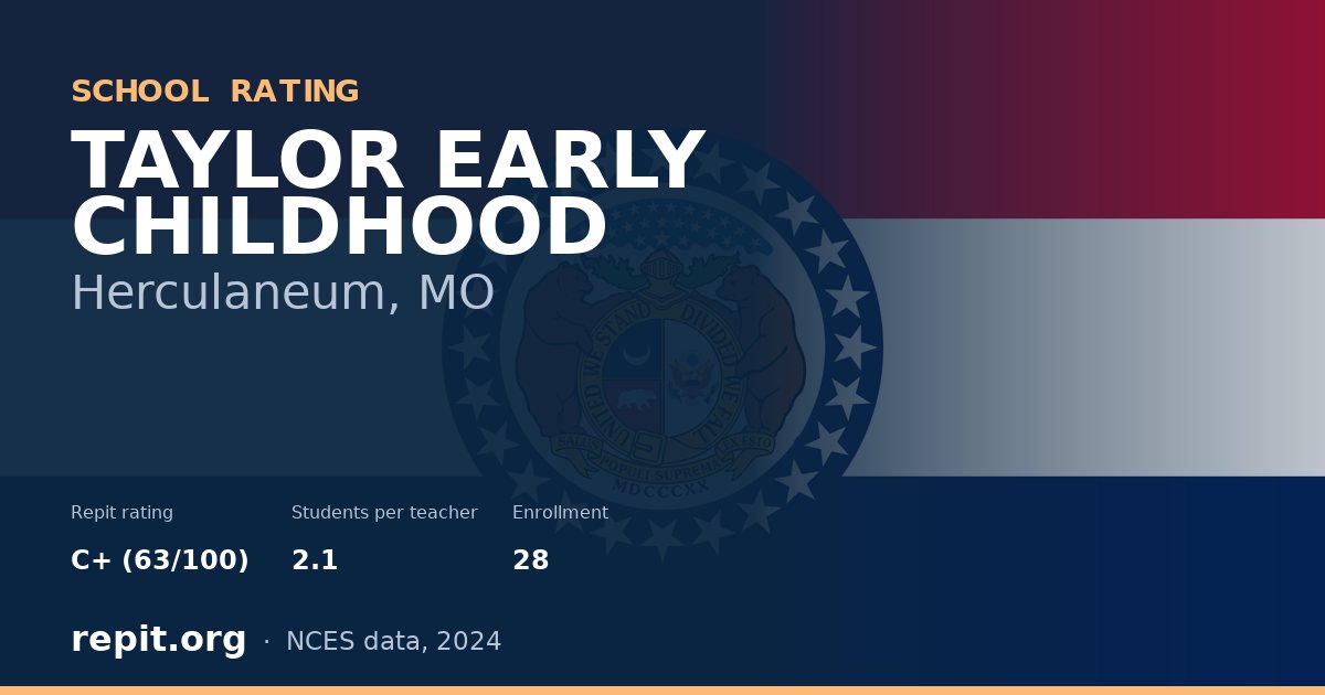 TAYLOR EARLY CHILDHOOD, Herculaneum, MO — Repit school rating C+ (63/100)