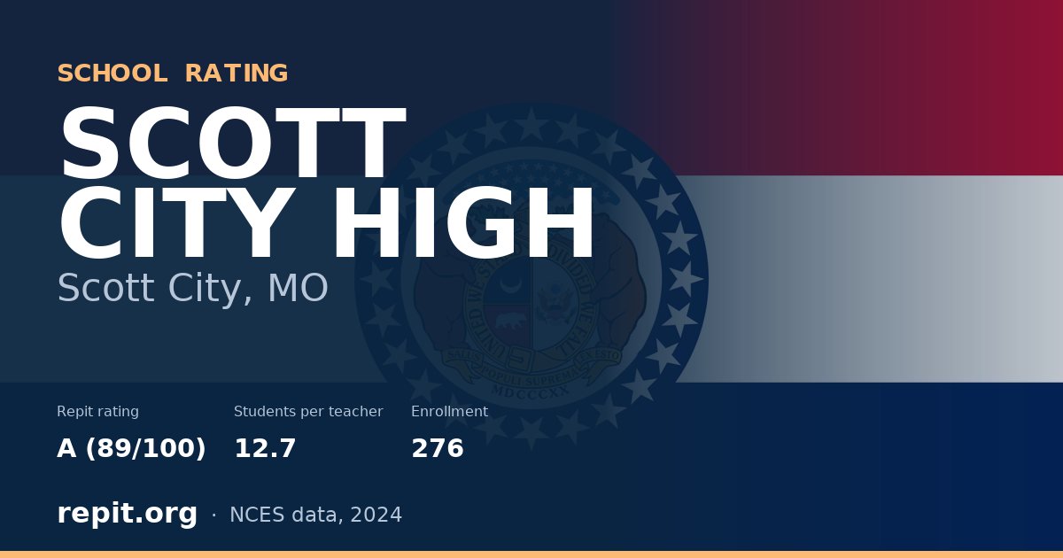SCOTT CITY HIGH, Scott City, MO — Repit school rating A (89/100)
