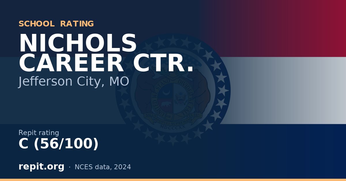 NICHOLS CAREER CTR., Jefferson City, MO — Repit school rating C (56/100)
