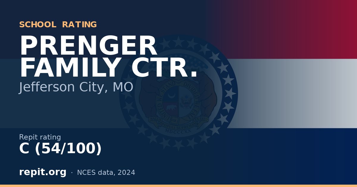 PRENGER FAMILY CTR., Jefferson City, MO — Repit school rating C (54/100)